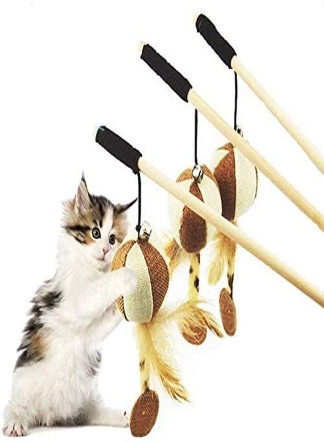RoverPets Interactive Cat Teaser Toy - Feather Mouse Wand with Bells, Chew-Resistant Toy for Cats and Kittens (Color May Vary) - Image 4